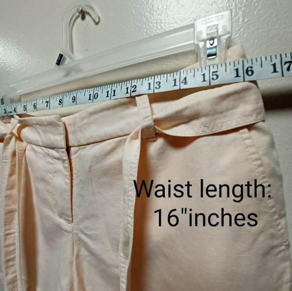 Jcrew Linen & Cotton Seaside Shorts with Belt | Cream Off-white Womans S… - Picture 12 of 15